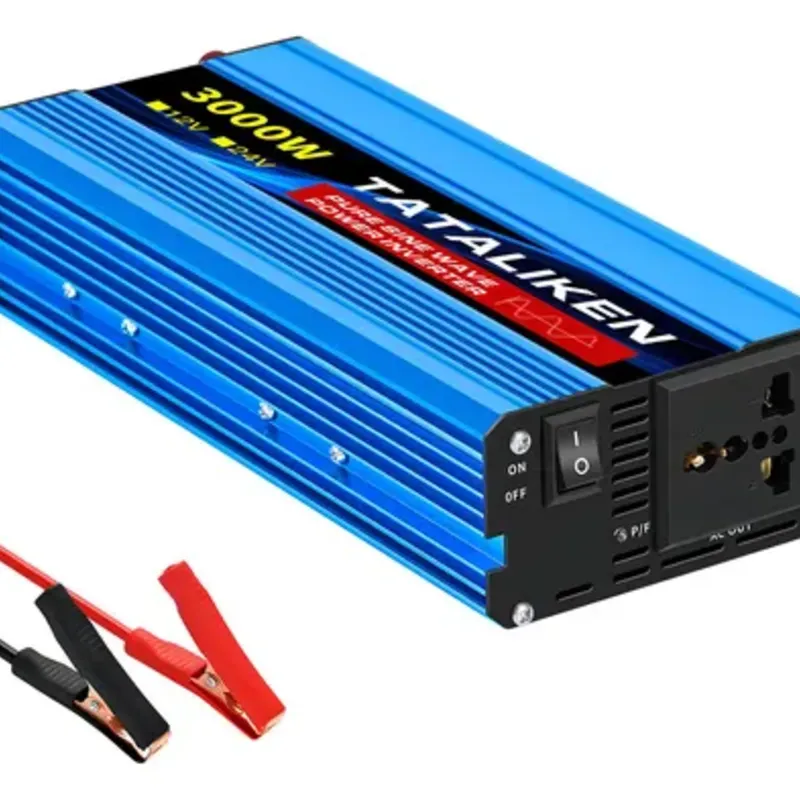 INVERSOR DE ONDA PURA 3000W + CARGADOR 12V - 110V