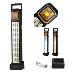 LÁMPARA RECARGABLE CON PANEL SOLAR