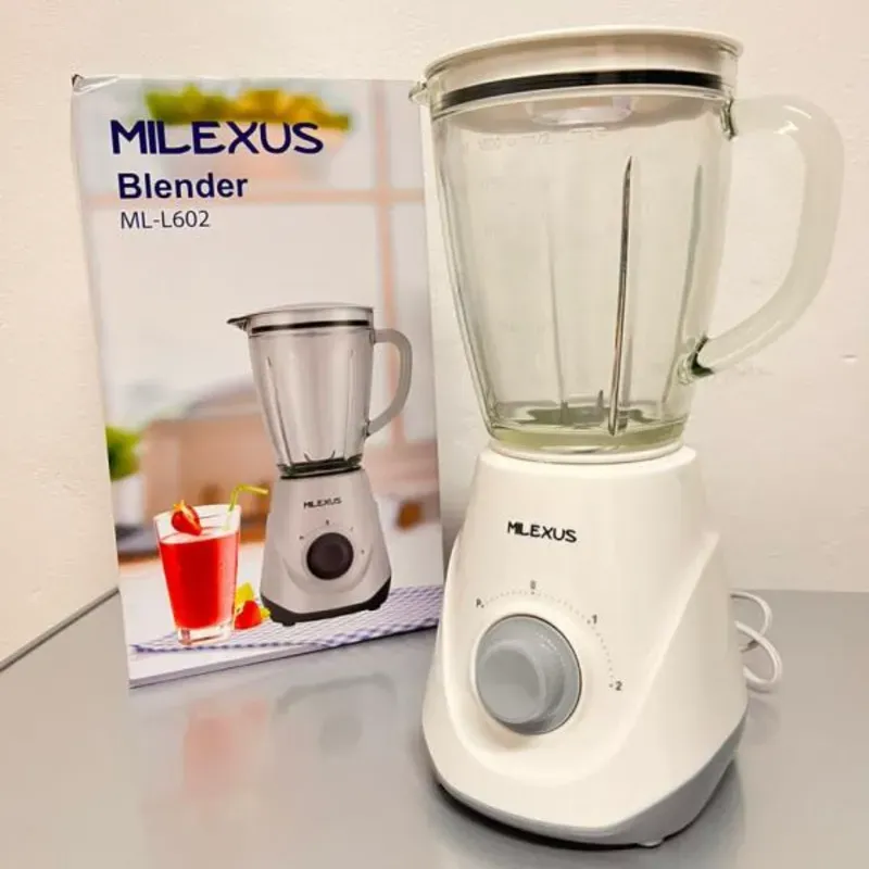 LICUADORA MILEXUS CON JARRA DE VIDRIO 1.5L (ML-L602)