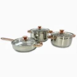 SET DE CALDEROS DE INDUCCIÓN JMD 6 PIEZAS