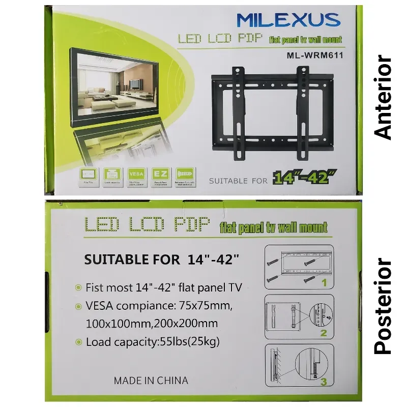 SOPORTE FIJO PARA TV 14 - 42" MILEXUS