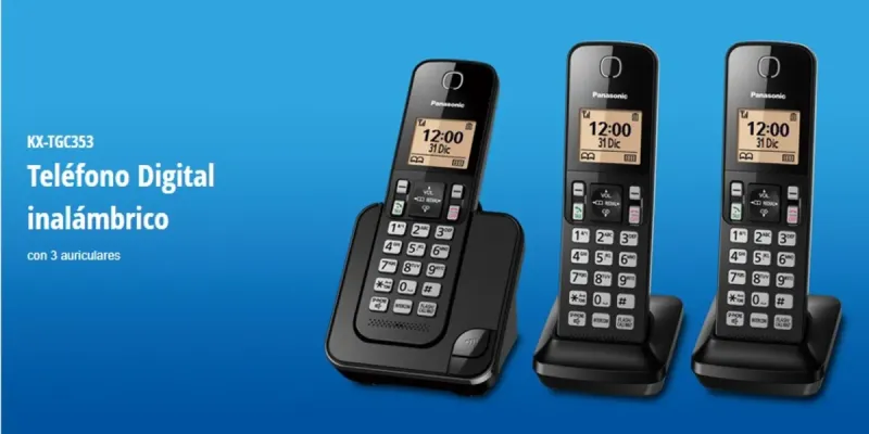 TELÉFONO INALÁMBRICO SIN CONTESTADOR PANASONIC
