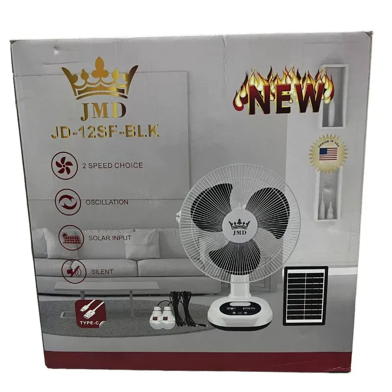 VENTILADOR RECARGABLE DE MESA JMD 12"