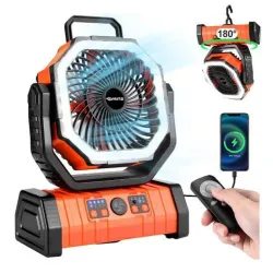 VENTILADOR RECARGABLE PORTÁTIL SACO 20 MIL MAH 