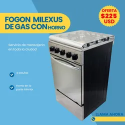 Fogón de gas con horno