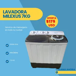 Lavadora semiautomática 7kg