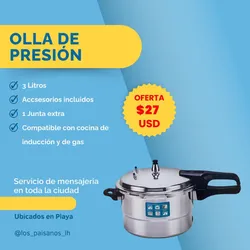 Olla inducción y gas 4 litros
