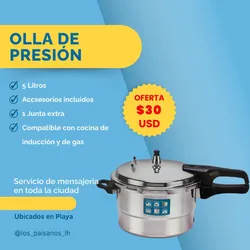 Olla inducción y gas 5 litros