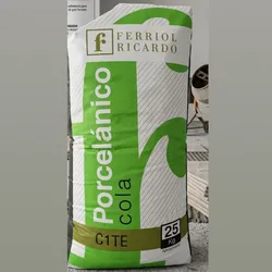Cemento Cola Porcelanico Blanco  25 kg