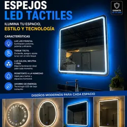 Espejos LED táctiles