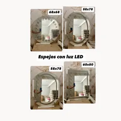 Espejos Modernos con luz LED