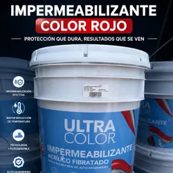 Impermeable 19 L color Rojo