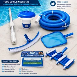 Kit de limpieza para piscinas 7 piezas