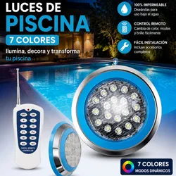Lámparas para piscina 7 colores