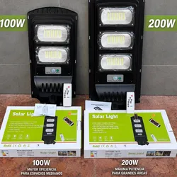 Lámparas solares 100 W y 200 W