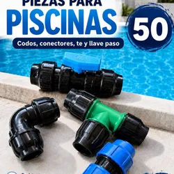 Piezas para piscina 50 mm
