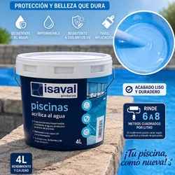 Pintura Isaval para piscina 4 L
