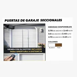 Puertas Seccionales y con Acceso Peatonal