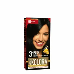 Aroma Kolora 3-PLEX Tinte Permanente – 01 Black (Negro)