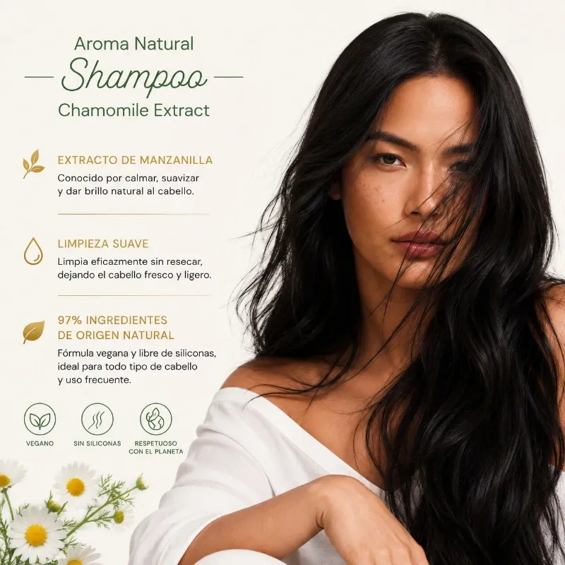 Aroma Natural Shampoo Chamomile Extract