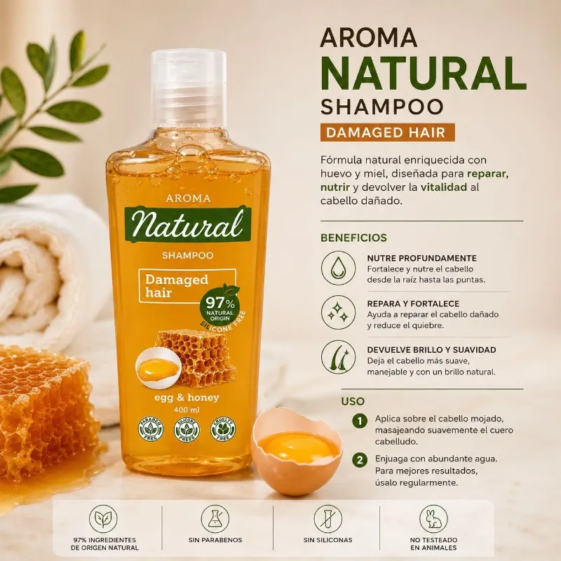 Aroma Natural Shampoo Damaged Hair
