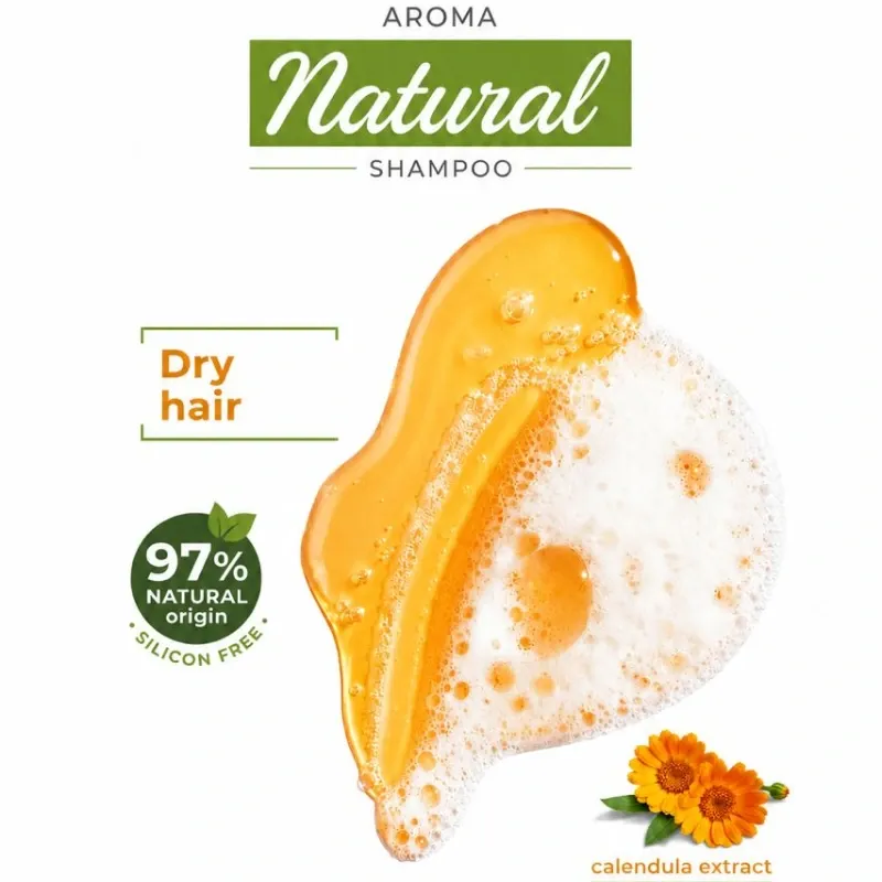 Aroma Natural Shampoo Dry Hair – Extracto de Caléndula