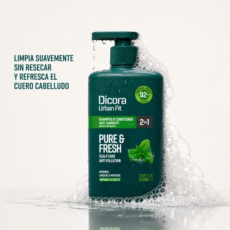 Dicora Urban Fit Pure & Fresh 2 en 1 Shampoo & Conditioner