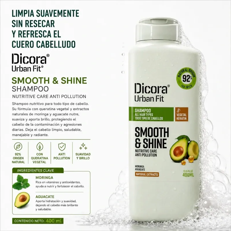 Dicora Urban Fit Smooth & Shine Shampoo