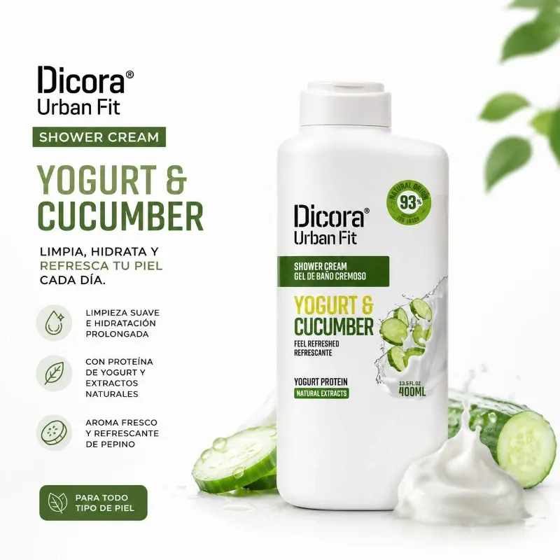 Dicora Urban Fit Yogurt & Cucumber Shower Cream