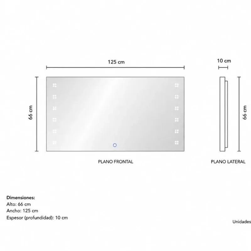 Espejo Led Chic Corona