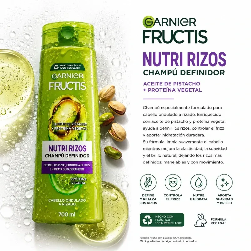 Garnier Fructis Nutri Rizos Champú Definidor
