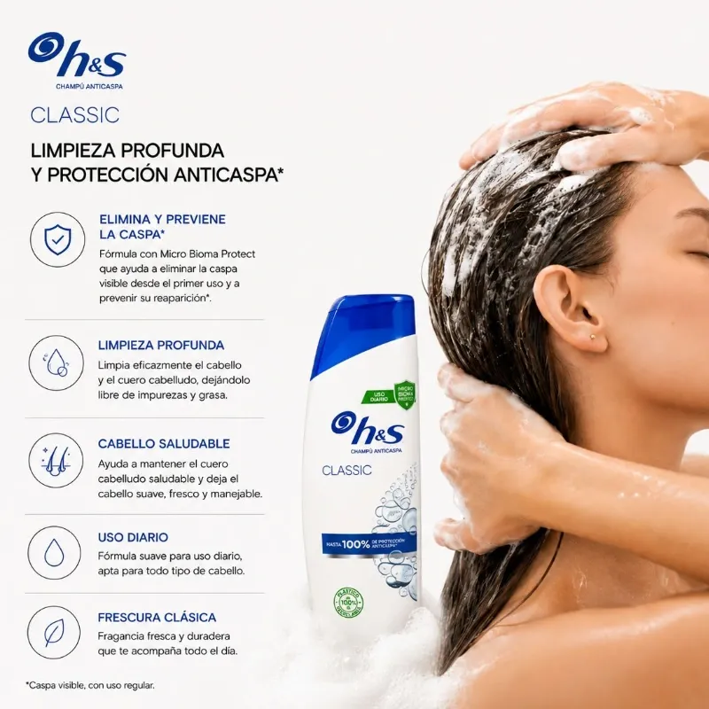 H&S Champú Anticaspa Classic