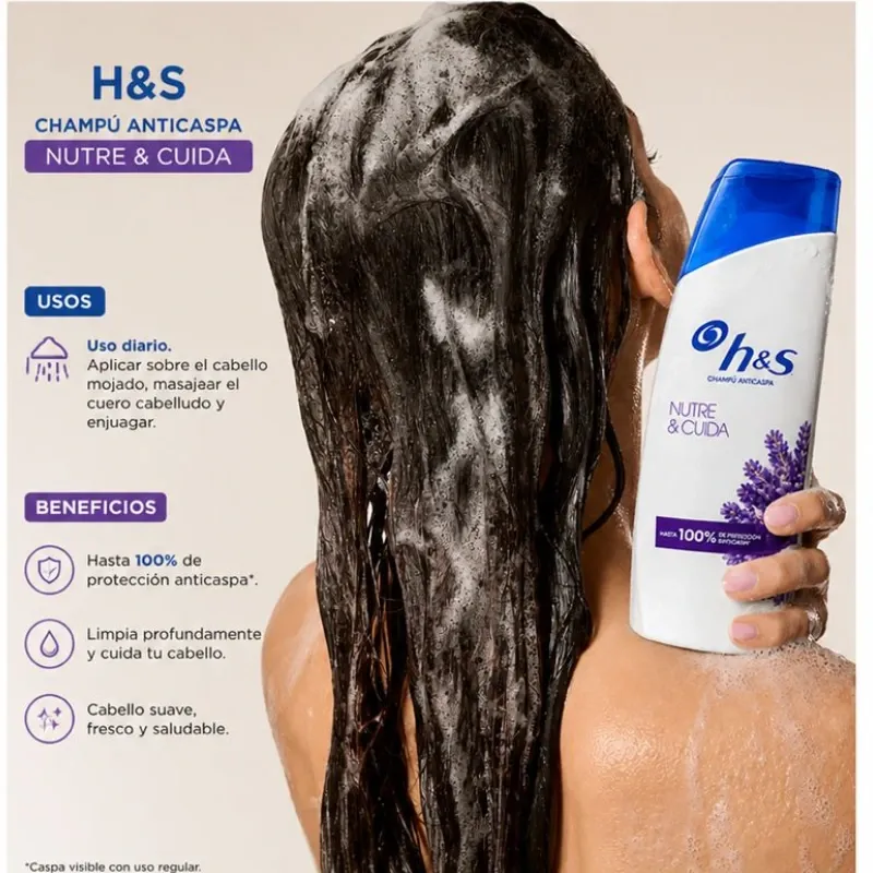 H&S Champú Anticaspa Nutre & Cuida