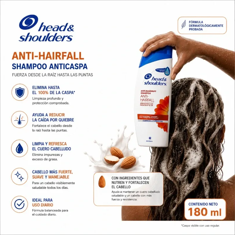 Head & Shoulders Anti-Hairfall Shampoo Anticaspa