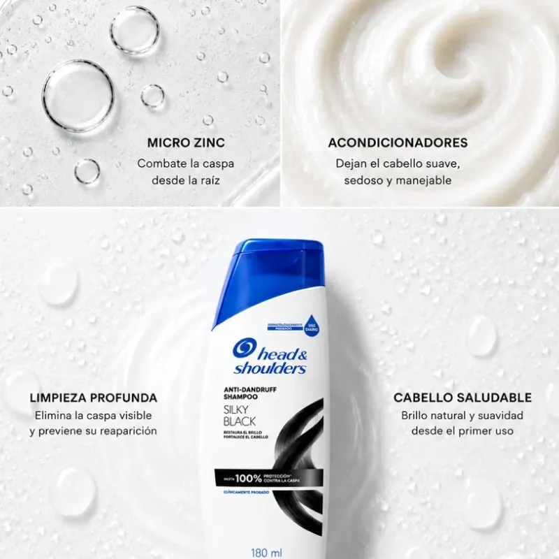 Head & Shoulders Silky Black Champú Anticaspa