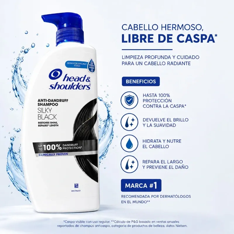Head & Shoulders Silky Black Shampoo Anticaspa