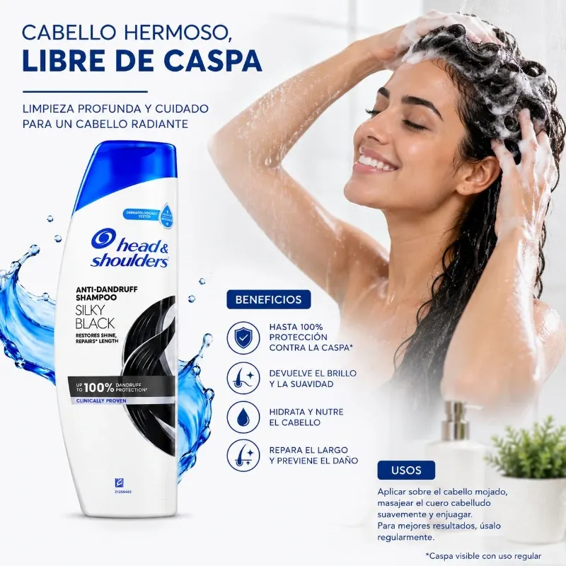 Head & Shoulders Silky Black Shampoo
