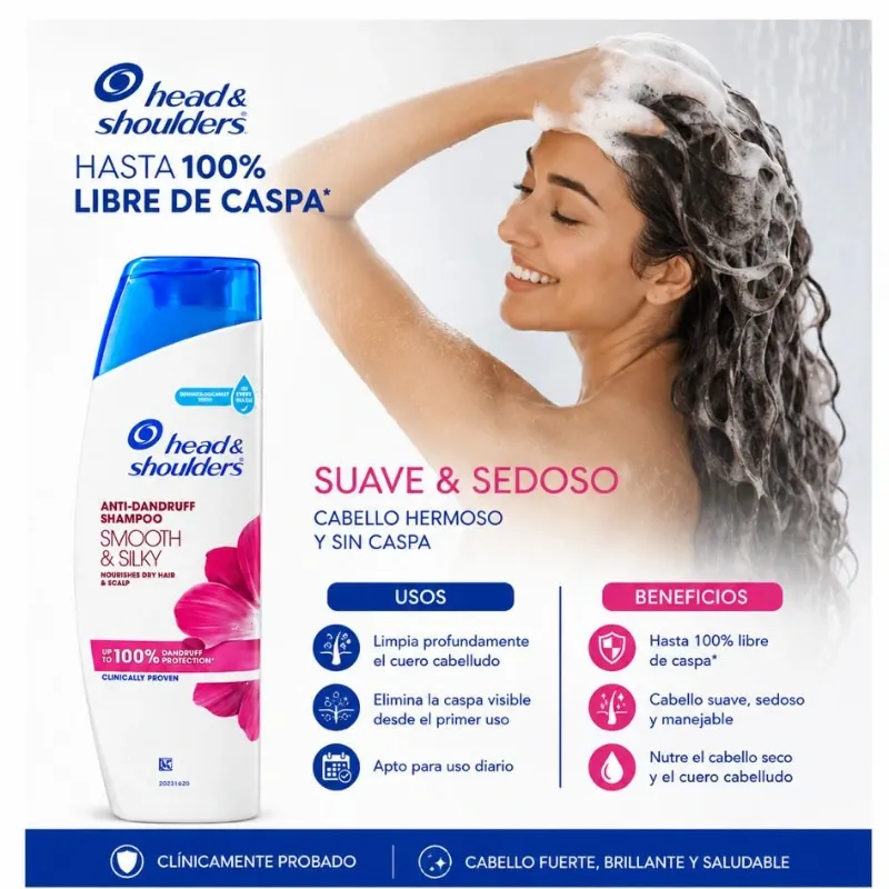Head & Shoulders Smooth & Silky Shampoo Anticaspa