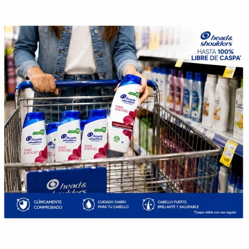 Head & Shoulders Suave & Sedoso – Champú Anticaspa