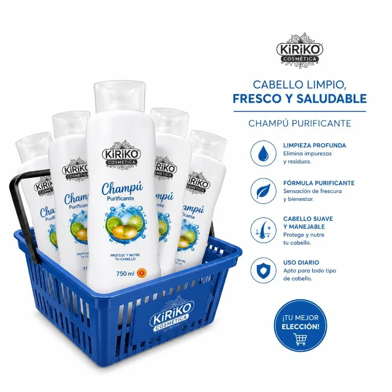 KiRiKo Cosmética Champú Purificante