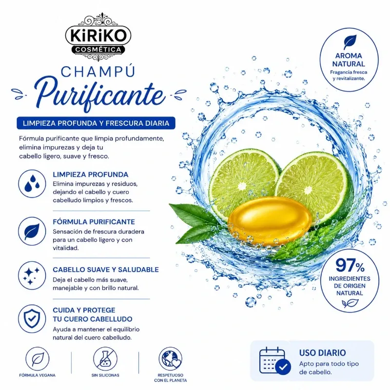KiRiKo Cosmética Champú Purificante