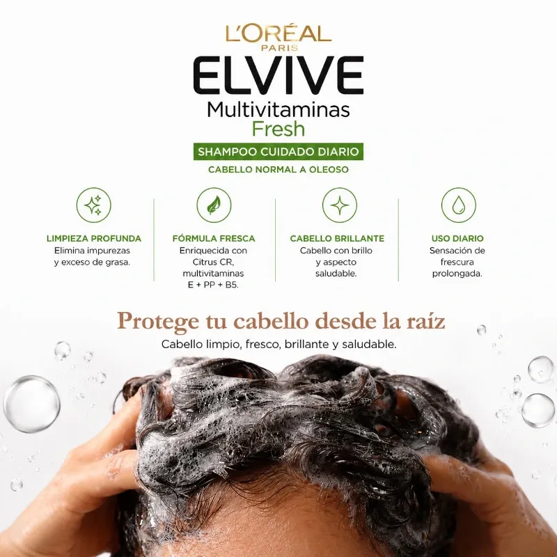 L’Oréal Paris Elvive Multivitaminas Fresh Shampoo