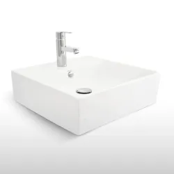 Lavamanos Vessel Razionale Blanco + Desagüe