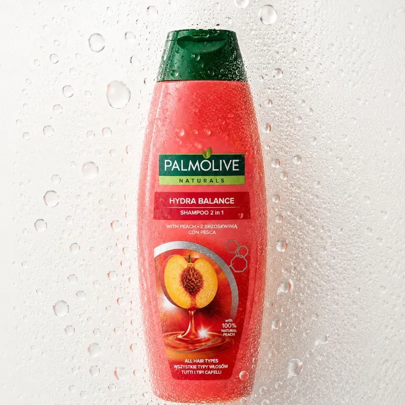 Palmolive Naturals Hydra Balance Shampoo 2 en 1 con Durazno