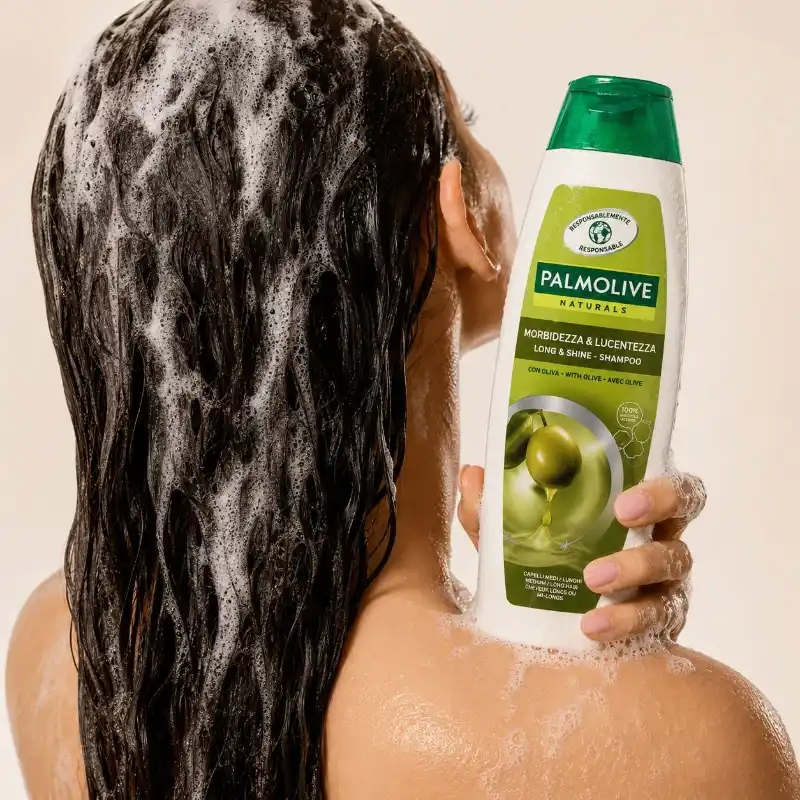 Palmolive Naturals Long & Shine Shampoo con Aceite de Oliva