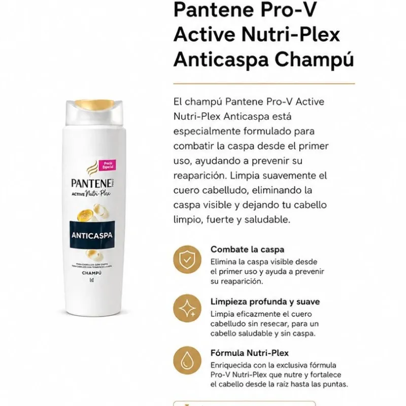 Pantene Pro-V Active Nutri-Plex Anticaspa Shampoo