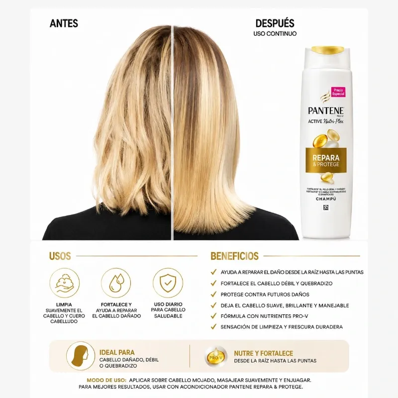 Pantene Pro-V Active Nutri-Plex Repara & Protege Shampoo
