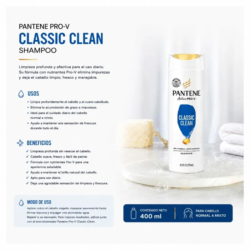 Pantene Pro-V Classic Clean Shampoo