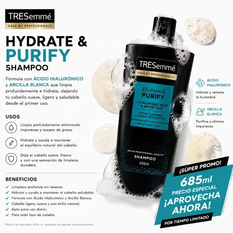 TRESemmé Hydrate & Purify Shampoo