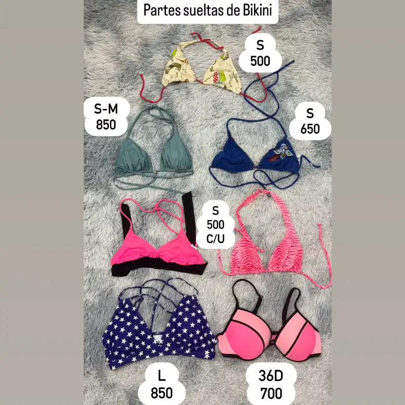 Partes sueltas de Bikini